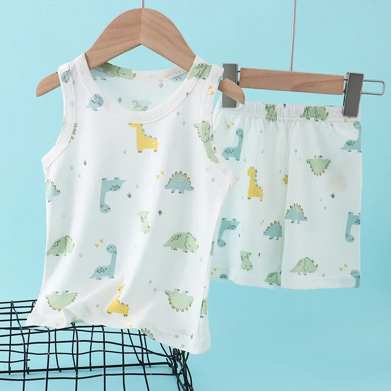 Baby Clothing For Sale - Kids Bamboo Cotton Vest Suit Summer