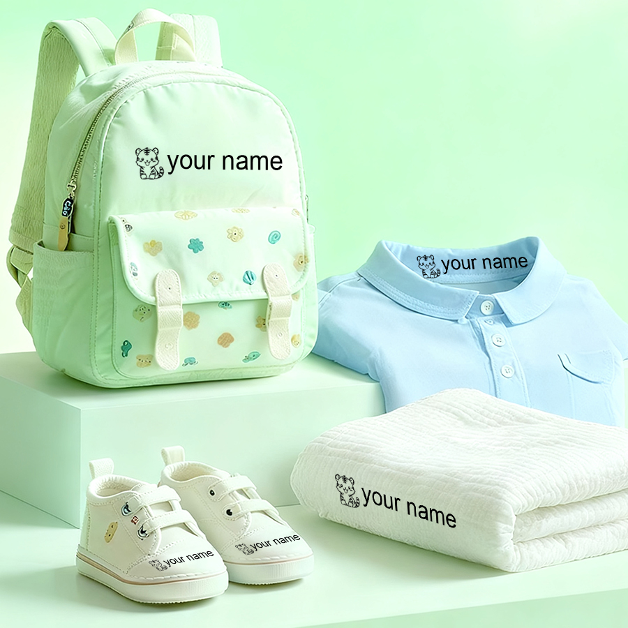 Personalized Kids Name Stamp-W - đánh giá và giá Baby Clothing Names