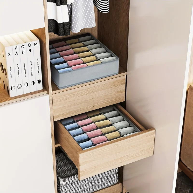 1pc Fabric Storage Box with 24 - đánh giá và giá Baby Clothing Storage