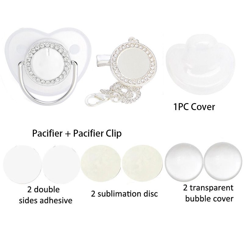 Silver Color Blank Baby Pacifi - đánh giá và giá Baby Clothing Gift Set