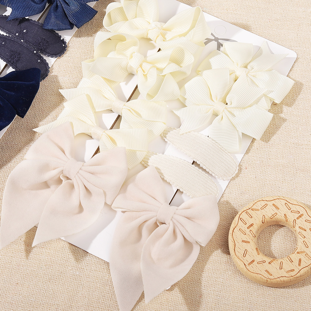 10Pcs/set Bows Hair Clip Set f - đánh giá và giá Newborn Gift Set