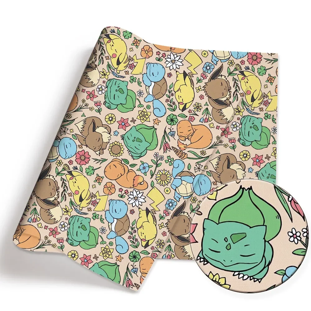Pokemon Cartoon Fabric140*50cm - đánh giá và giá Baby Clothing In Japan