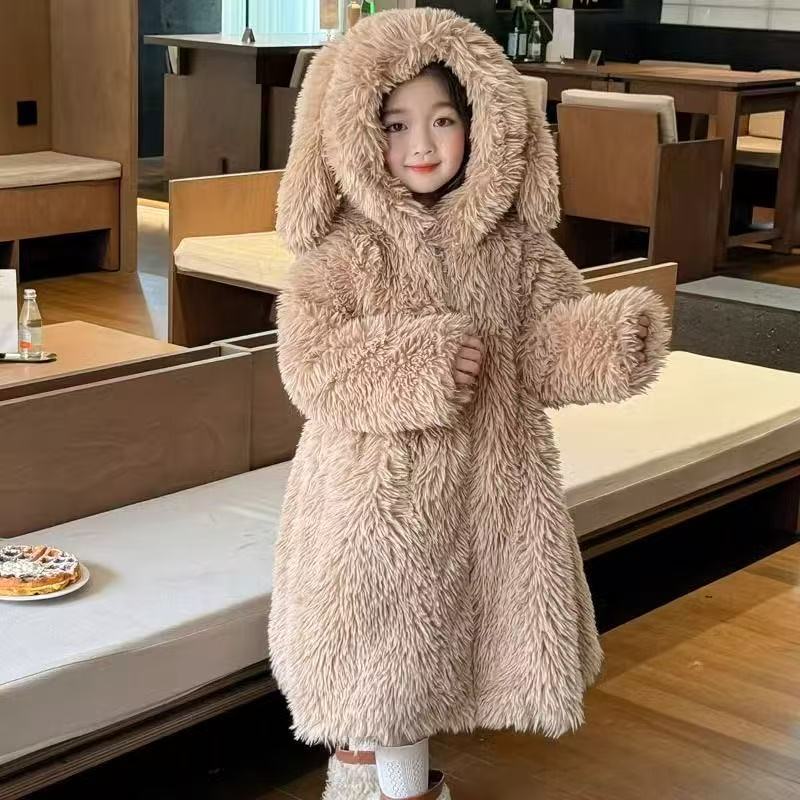 AutumnWinter Girls Fur Coat Ba - đánh giá và giá Baby X Clothing