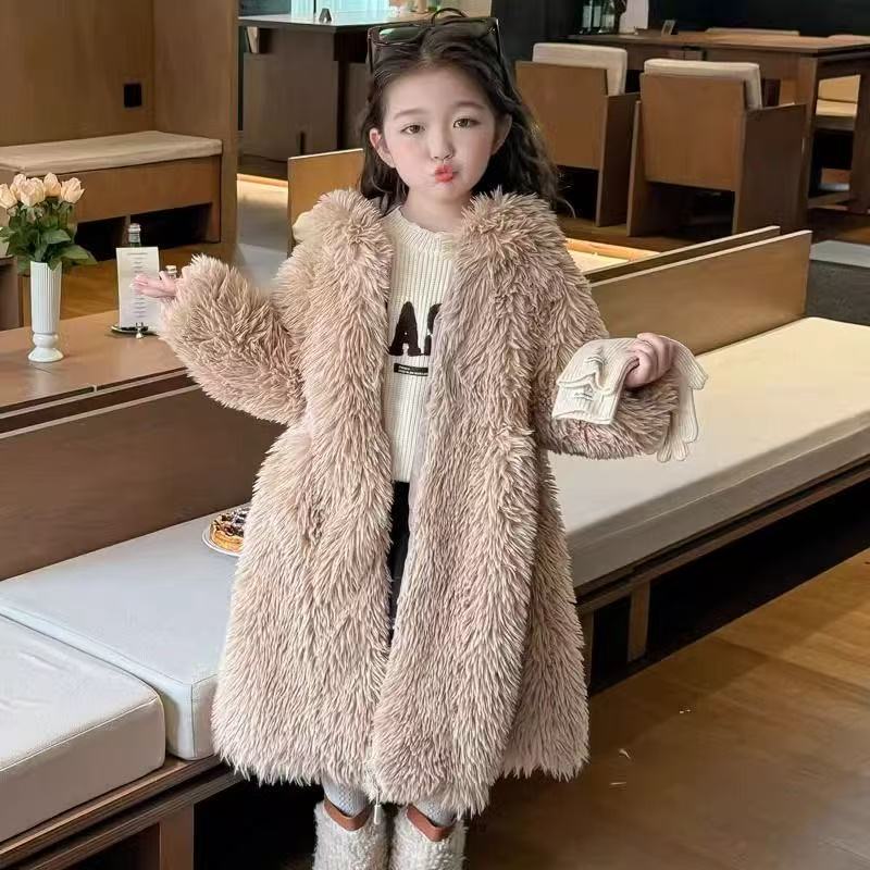 AutumnWinter Girls Fur Coat Ba - đánh giá và giá Baby X Clothing