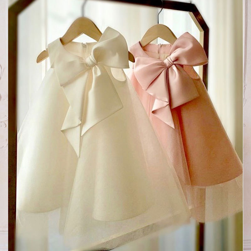 Mùa Hè 2021 Nơ Lớn Đầm Bé Gái  - đánh giá và giá Baby Clothing Gift Set