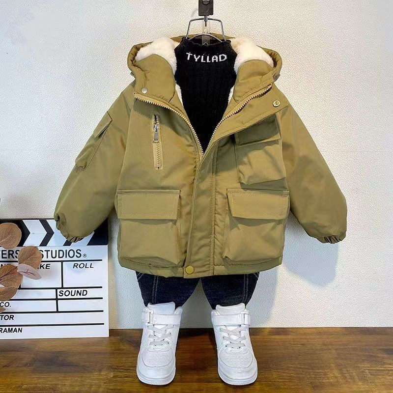 Kids Boys Plush Warm Jacket Ho - đánh giá và giá Baby X Clothing