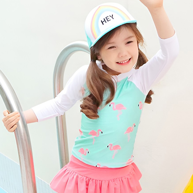 Girls Printed Long Sleeves Swi - đánh giá và giá Baby Swimwear Uv