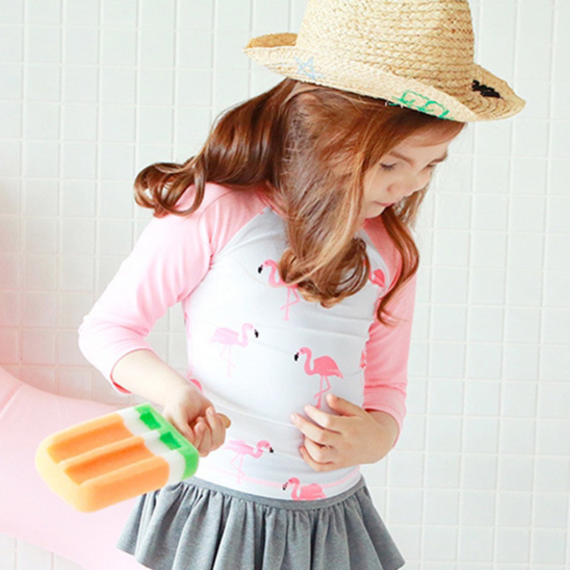 Girls Printed Long Sleeves Swi - đánh giá và giá Baby Swimwear Uv