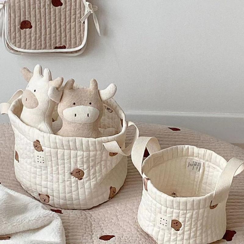 Cute Bear Embroidery Diaper Ba - đánh giá và giá Baby Clothing Storage