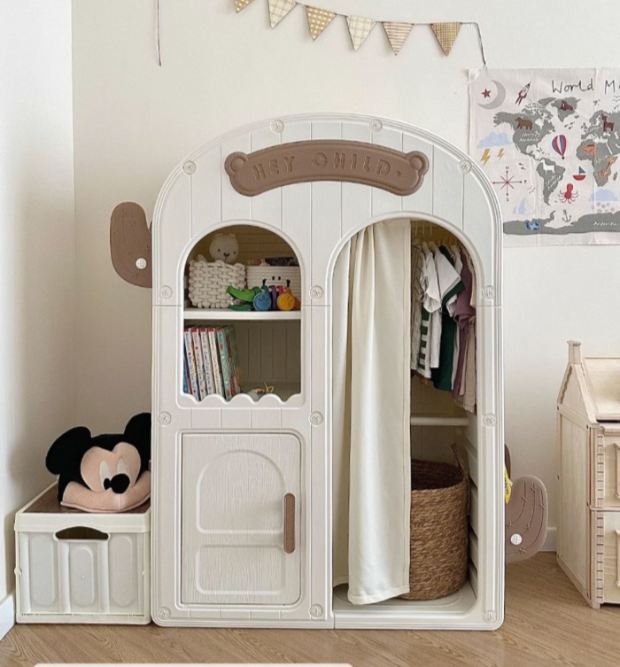 Children's Wardrobe Household  - đánh giá và giá Baby Clothing Storage