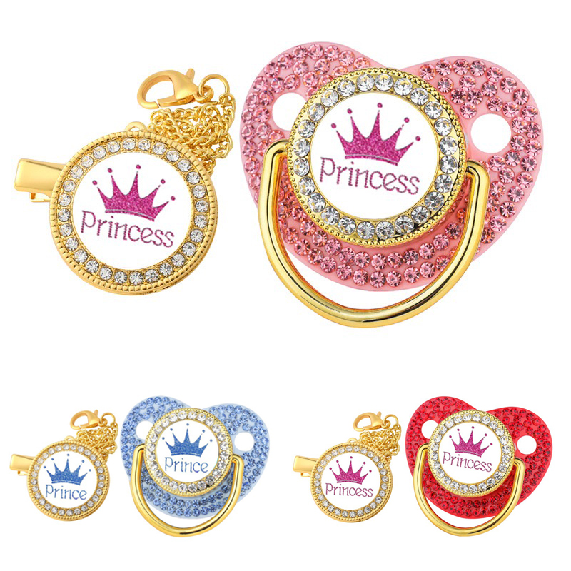 Luxury Crown Pacifier Clip Cha - đánh giá và giá Baby Clothing Gift Set