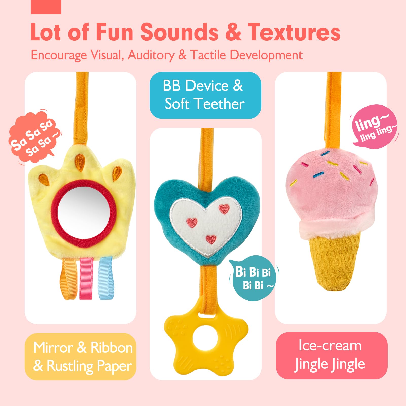 Car Seat Toys for Babies Rattl - đánh giá và giá Baby Clothing Gift Set